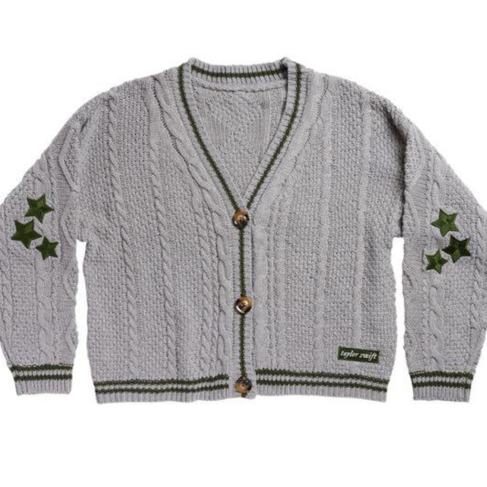Taylor Swift Limited Edition Gray Cardigan.